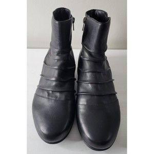 Drew Women Cologne NEW Ankle Boots Zip Casual Orthopedic Black 10 WW Wide Width
